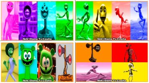 Зелёный Человек Танцует Dame Tu Cosita Music Video Megamix #101-104 в Tiles Hop - NoV