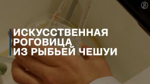 Искусственная роговица из рыбьей чешуи