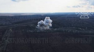 💥Поражение позиций ВСУ в лесном массиве восточнее Михайловки в Сумской области !!!