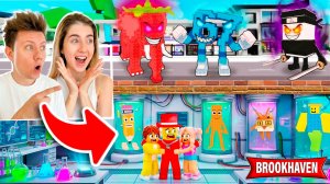 Я построил БУНКЕР от БРЕЙНРОТОВ в Brookhaven 🏡RP! Мы спасли СЭМИИ!