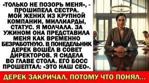 Истории из жизни | Сестра гордилась женихом. Он узнал, кто босс | Аудио рассказы | Жизненные истории