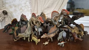 Моя коллекция спинозавров #mattel #jurassicworld #динозавр #мирюрскогопериода