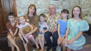 Многодетная семья Кизеревых-Карагодиных из п. Кинельский