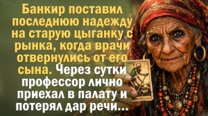 Банкир привёл цыганку с рынка к умирающему сыну. Через сутки профессор приехал и потерял дар речи