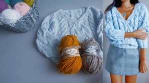 🔥 Мастер класс в ПОДАРОК/ Пуловер с косами