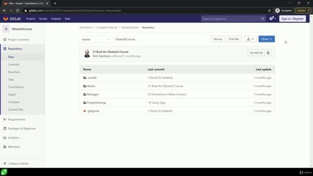 GameDev.tv - 007 - Accessing Our Projects