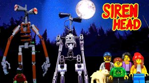 📢 СИРЕНОГОЛОВЫЙ 📢 - В МИРЕ LEGO АНИМАЦИЯ. SIREN HEAD АТАКУЕТ.