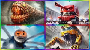 ПАРОВОЗИК ТОМАС: Томас Пожиратель против Маквина Танка и Автобуса Монстра 🚂 БИТВА ГИГАНТОВ