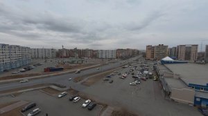 Таймлапс Абакан перекресток Некрасова-Кирова. 3 апреля 2026