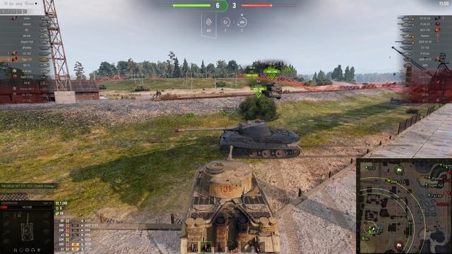 Бой на Tiger-131 2239 урона 388 ассиста 3 фрага Мир танков