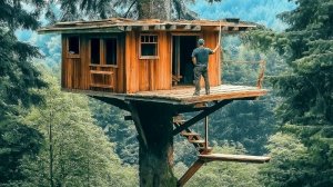 Как построить дом на дереве. Полный процесс. От начала до конца