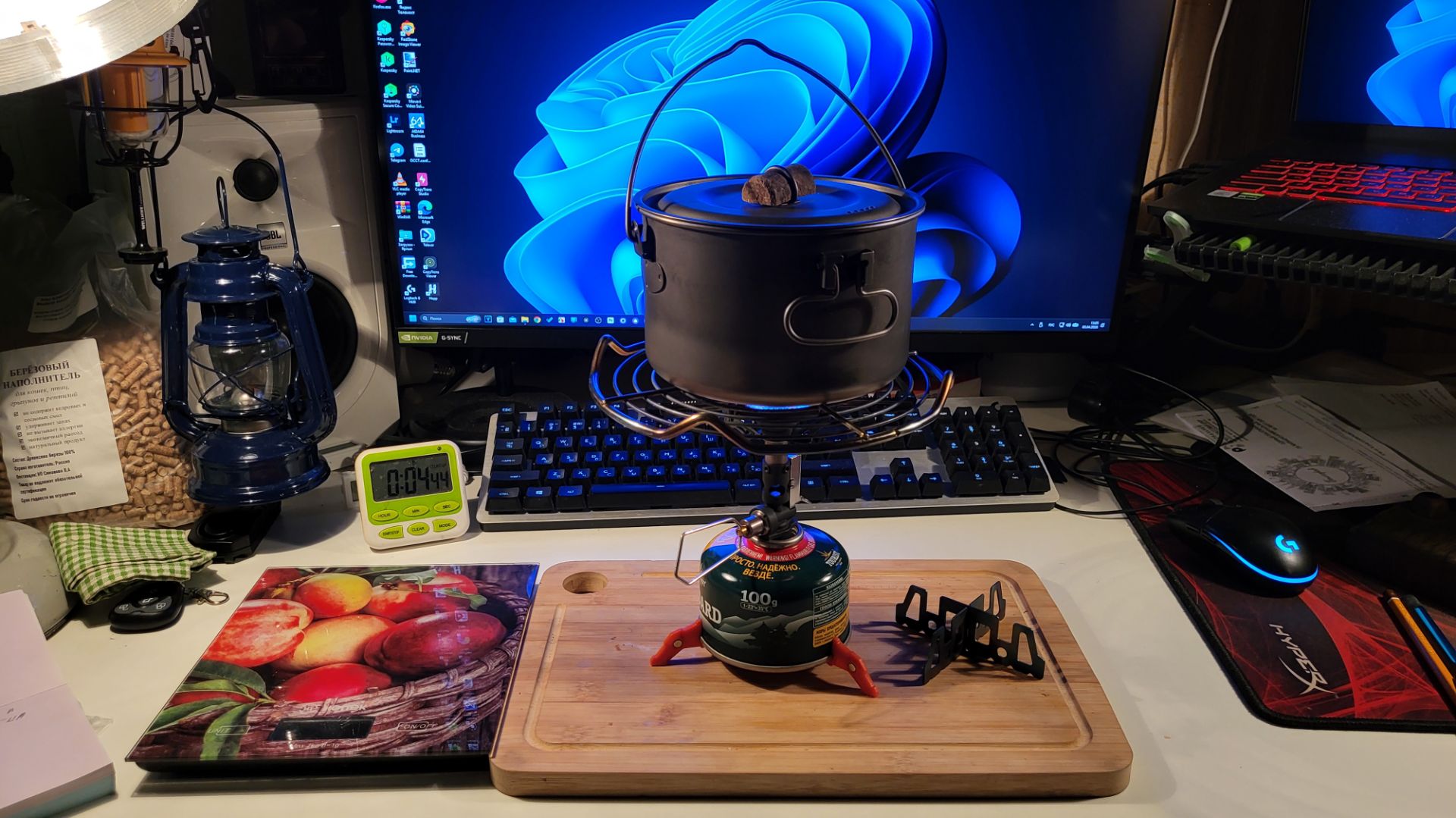 Варим яйца Сколько сжег газа