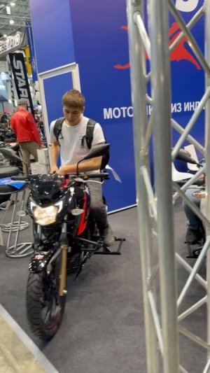 Мотоциклы TVS Apache (Индия) на выставке Мотовесна.