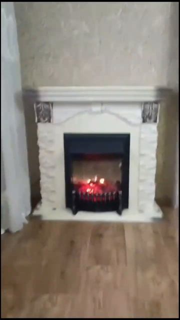 ⚜️Великолепный электрокамин Dublin Lux в гостиной нашего клиента #электрокамин #камины #каминвдоме