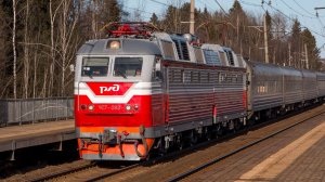 Поезда на участке Сергиев Посад - Александров Московской железной дороги. Март 2026 года