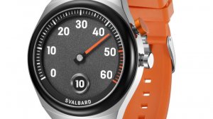 Часы с прыгающим часом и ретроградными минутами Svalbard Time Travel HX11