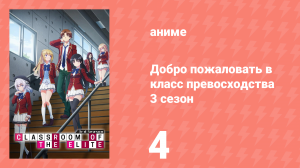 Добро пожаловать в класс превосходства 3 сезон 4 серия (аниме-сериал, 2024)