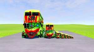 Большие и маленькие автобусы-монстры на гигантских колёсах