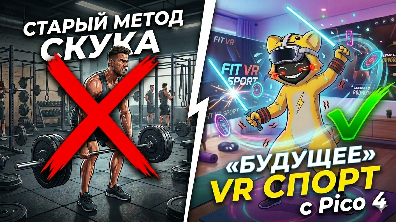 Pico 4 вместо спортзала: Как я худею, играя (Честный отзыв виарщика)