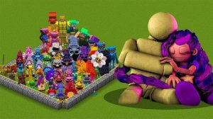 ВСЕ МОБЫ ИЗ ВСЕХ ГЛАВ POPPY PLAYTIME ОБЪЕДИНЕНЫ В MINECRAFT — ЭПИЧНЫЙ КРОССОВЕР РЕАКЦИЯ