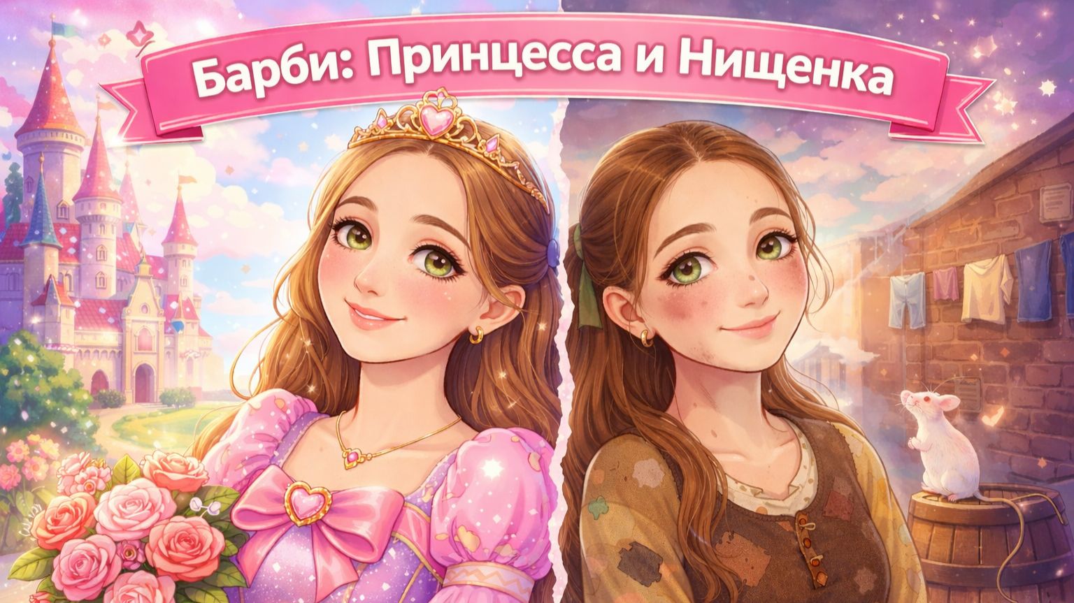 Та самая игра про Барби 😭 💔  Принцесса и Нищенка