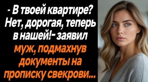Жизненные истории/- В твоей квартире? Нет, дорогая, теперь в нашей!- заявил муж, подмахнув документы