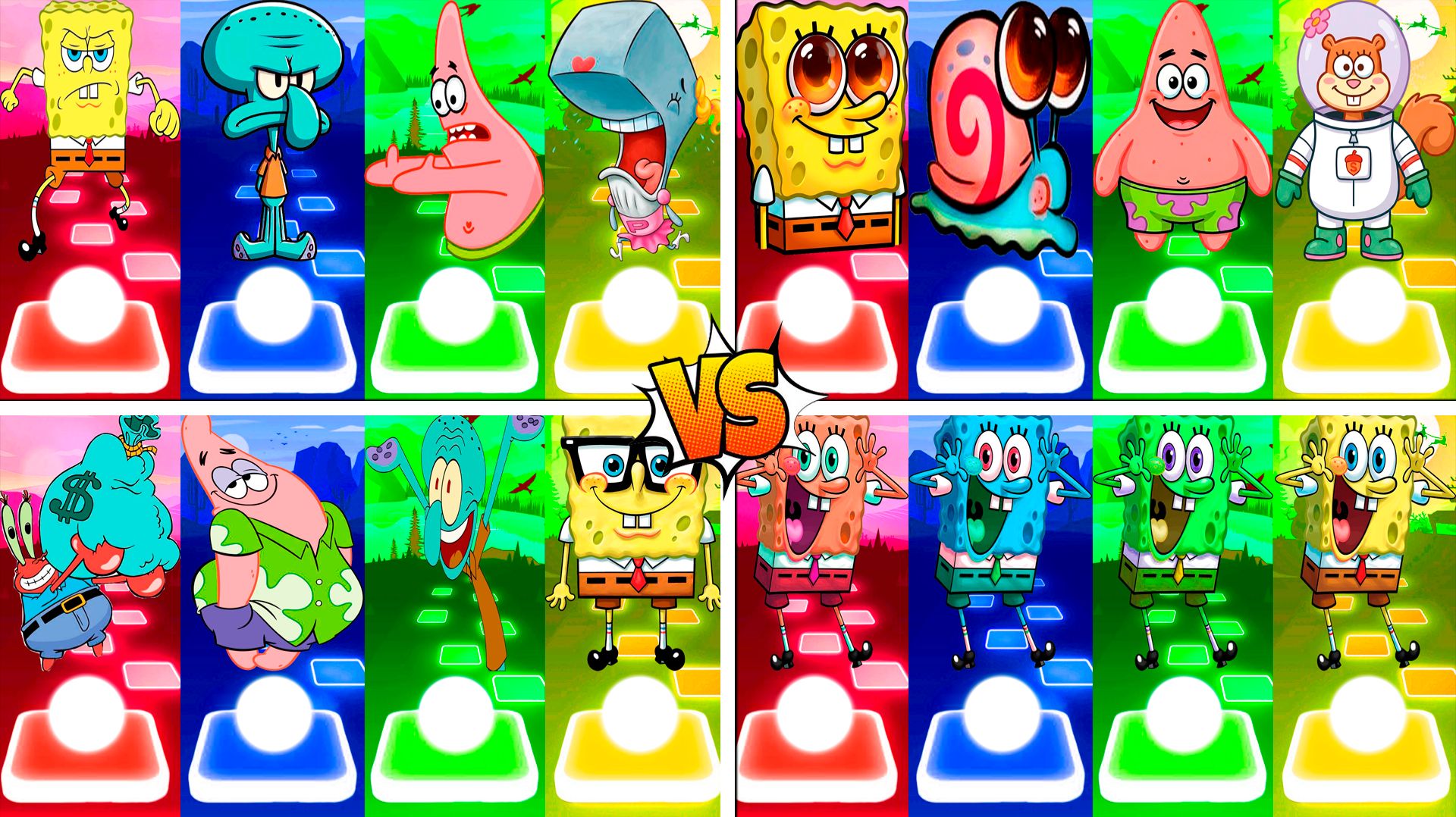 Coffin Dance Губка Боб Мегамикс ⭐️ Tiles Hop №49-52 - Мультик про Губку Боба МУЛЬТФИЛЬМЫ Спанч Боб