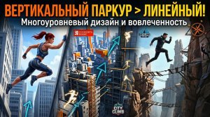 Многоуровневый дизайн на паркур-курсах: Вертикальность и вовлеченность пользователей