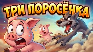 🐷 ТРИ ПОРОСЁНКА — весёлый и поучительный мультфильм для детей!