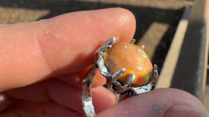 Кольцо с опалом