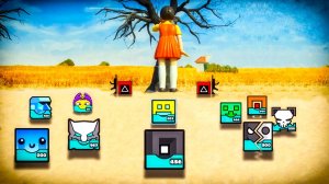 Я стал участником ИГРЫ в КАЛЬМАРА в Geometry Dash 2.2