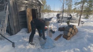 КАК Я ВОССТАНОВИЛ СТАРУЮ ЛЕСНУЮ ИЗБУШКУ_ КУДА МЕНЯ ПРИВЕЛИ СЛЕДЫ ВОЛКА!