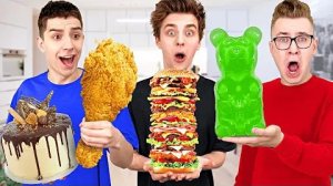 Съели 100,000 КАЛОРИЙ за 24 ЧАСА - Челлендж!!!