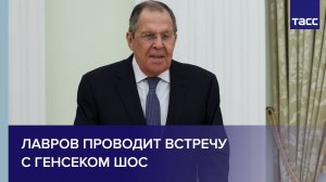 Лавров проводит встречу с генсеком ШОС