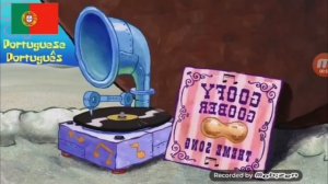 Спанч Боб на разных языках но задом наперёд