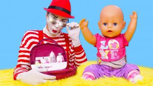 Мим Сэм — супер-няня! Игры с пупсом Бэби Бон