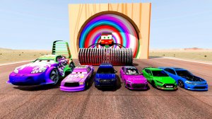 Большой и маленький автобус Молния Маккуин