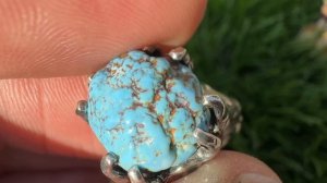 Кольцо с бирюзой