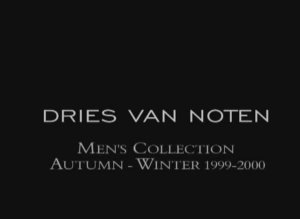 Показ мужской коллекции Dries Van Noten осень-зима 1999-2000 (без звука)
