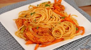 СПАГЕТТИ С КУРИЦЕЙ В ТОМАТНОМ СОУСЕ