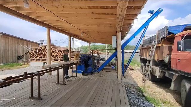 Станок Шервуд 680С предназначен для производства оцилиндрованных бревен от 70 до 160мм