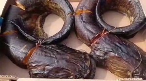 Сом запеченный с дымом