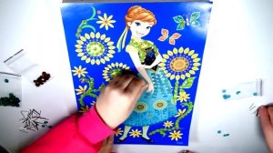 Собираем пайетки Холодное Сердце - АННА Collecting Frozen Sequins - ANNA [get.gt]