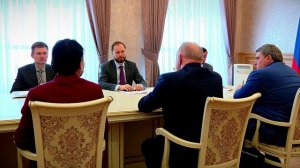 Виталий Королев на встрече с президентом Торгово-промышленной палаты РФ Сергеем Катыриным