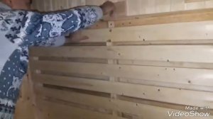 Складная полка для бани