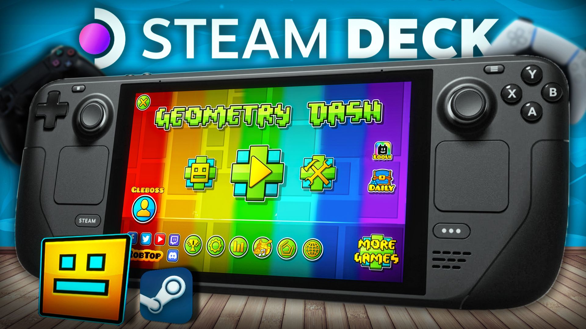 Geometry Dash, но на STEAM DECK... смотреть онлайн