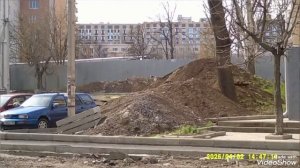 Мариуполь 🏙️ сегодня,новая многоэтажка на пр.Нахимова, долгоиграющие внутри дворовые работы.🚂