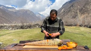 Вкуснейший горный сом. Готовим на природе.