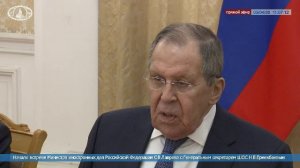 #ПрямойЭфир: Начало встречи С.В.Лаврова с Генеральным секретарём ШОС Н.Б.Ермекбаевым