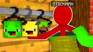 Джей Джей разоблачил Майки - это оказался Стикмен. Майнкрафт Мультик